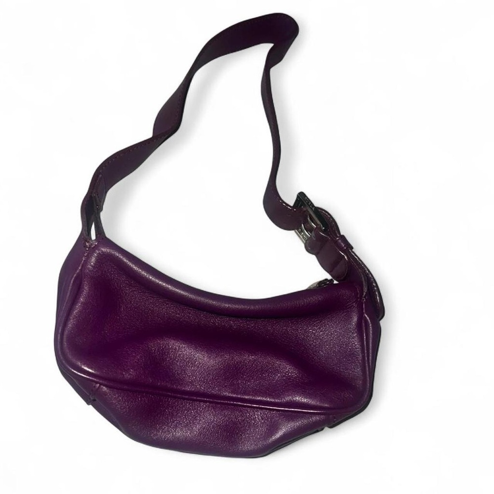 Furla Deep Purple Leather Mini Shoulder Bag